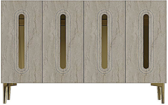 Буфет Дървен SteweHome Многоцветен 120x30x75cm