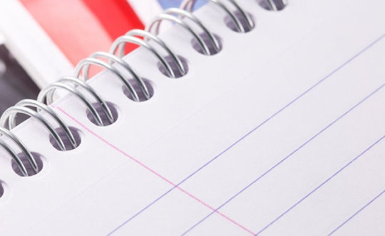 Clairefontaine Μπλοκ Σημειώσεων Σπιράλ Α4 80 Φύλλων Ριγέ με Σκληρό Εξώφυλλο και Στυλοθήκη RED