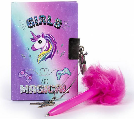 Tri-Coastal Design Unicorn Blocul De Notițe Pentru Copii Cu Lacăt Multicolor