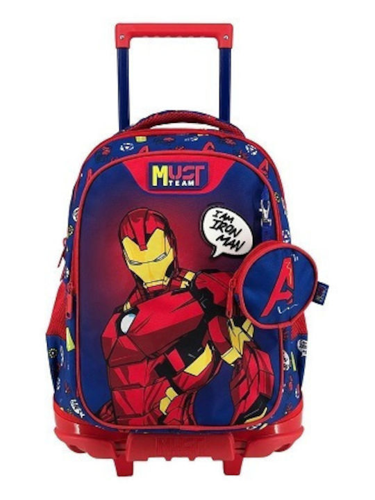Τσαντα Τρολλευ Δημοτικου 34χ20χ44εκ 3θηκες Iron Man Blue Τσαντα Τρολλευ Δημοτικου 34χ20χ44εκ 3θηκες Iron Man Blue