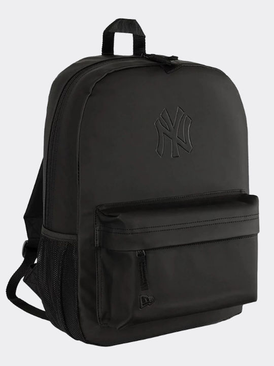 New Era New York Yankees School Backpack Black with Water Bottle Holder 17l