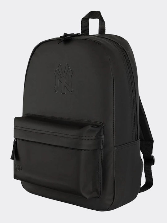 New Era New York Yankees School Backpack Black with Water Bottle Holder 17l