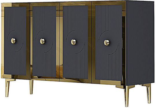 Μπουφές Ξύλινος Γκρι 120x32x75cm Μπουφές Ξύλινος Γκρι 120x32x75cm
