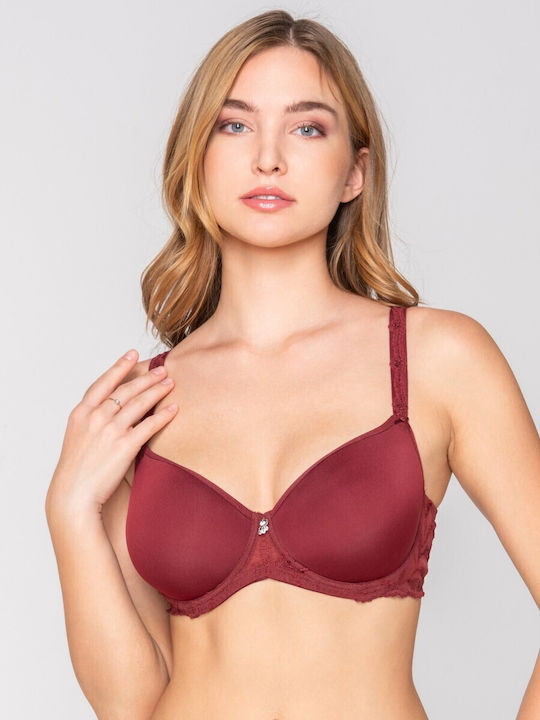 Celebration Bra with Light Padding Bordeaux