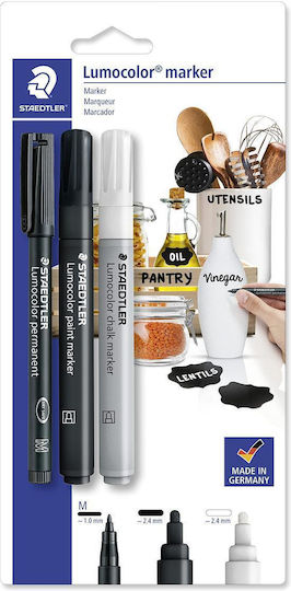 Staedtler Lumocolor Marker Set 3 Stück Bk Einzelhandel