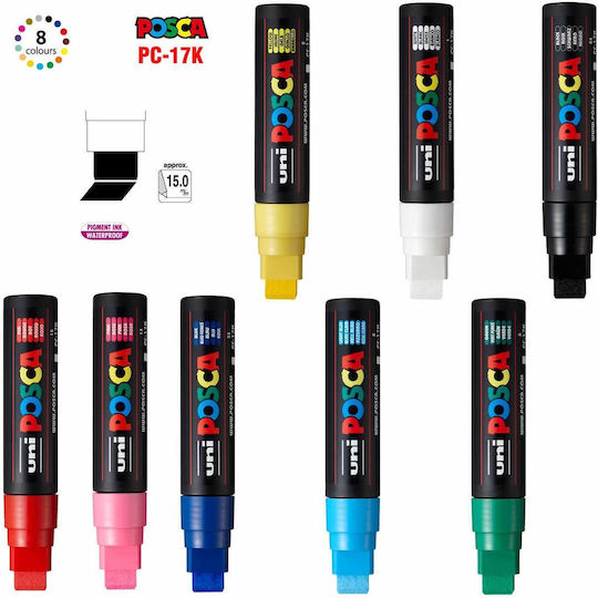 Posca Μαρκαδόρος White 15mm