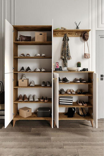 Entryway Furniture with Wardrobe 140x36x190cm