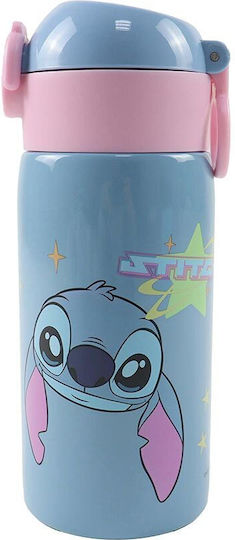 Gim Stitch Παιδικό Παγούρι Ανοξείδωτο με Καλαμάκι 500ml
