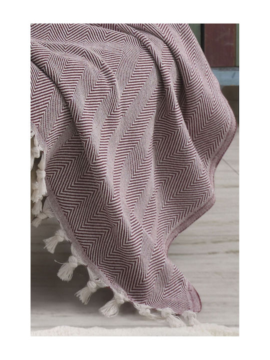 SteweHome Armchair Throw Knitted 160x160cm Natural