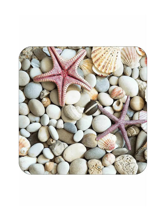 SteweHome Non-Slip Set Bath Mats STE-001966-V3638-9171 Stars And Pebbles 60x60cm 2 Pieces