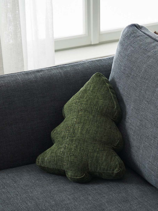 Christmas Decorative Pillow Xmas 283/07 Sage Green Gofis Home Polyester 28x36