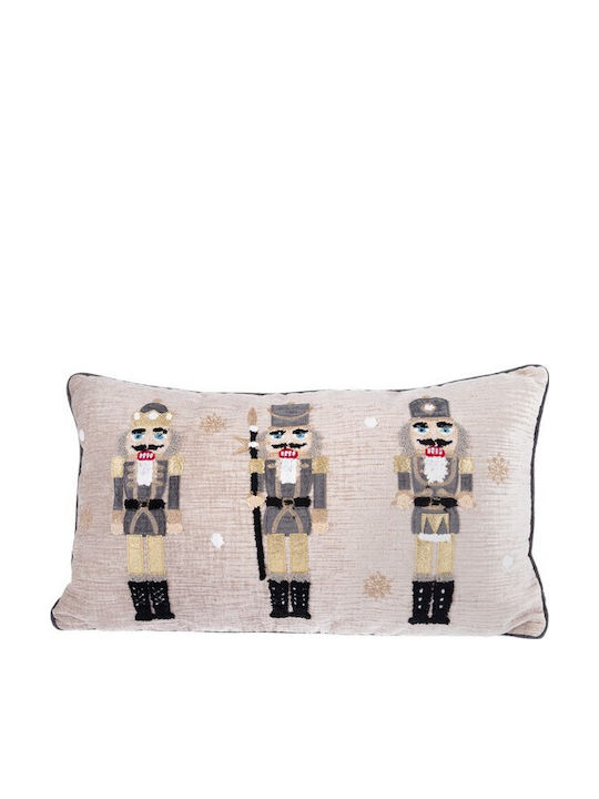Teoran Christmas Decorative Pillow Rectangular Gray 35x60cm