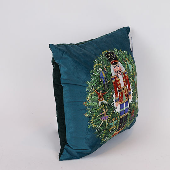 Eurolamp Коледна Декоративна Възглавница Квадрат Зелен 40x40cm