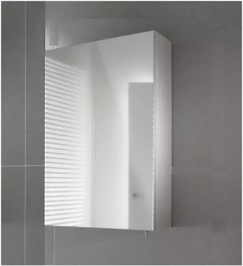 SteweHome STE-001693-P1693 Καθρέπτης από Μοριοσανίδα με Ράφι & Ντουλάπι 40x15cm Λευκός SteweHome STE-001693-P1693 Καθρέπτης από Μοριοσανίδα με Ράφι & Ντουλάπι 40x15cm Λευκός