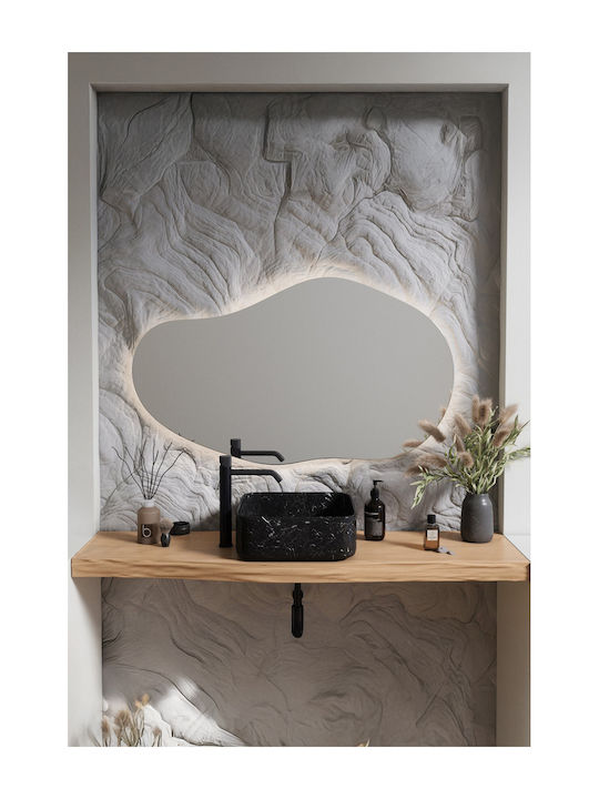 SteweHome Καθρέπτης Μπάνιου Led 70x120cm Κίτρινο