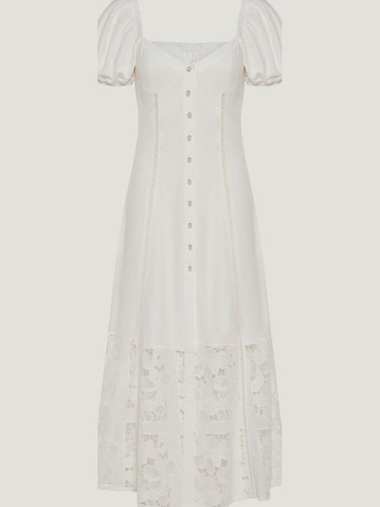 Maxi Abendkleid Weiß Traildress