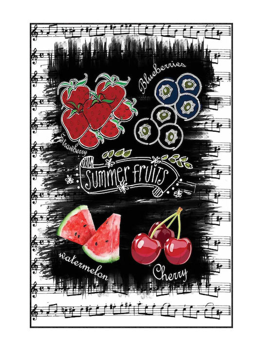 SteweHome Rectangular Kitchen Mat with Non-Slip Backing Red 100x180cm