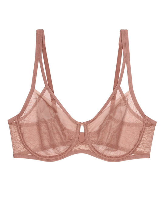 Signature Sheer W01 Ex 6901 Bra without Padding Graphite