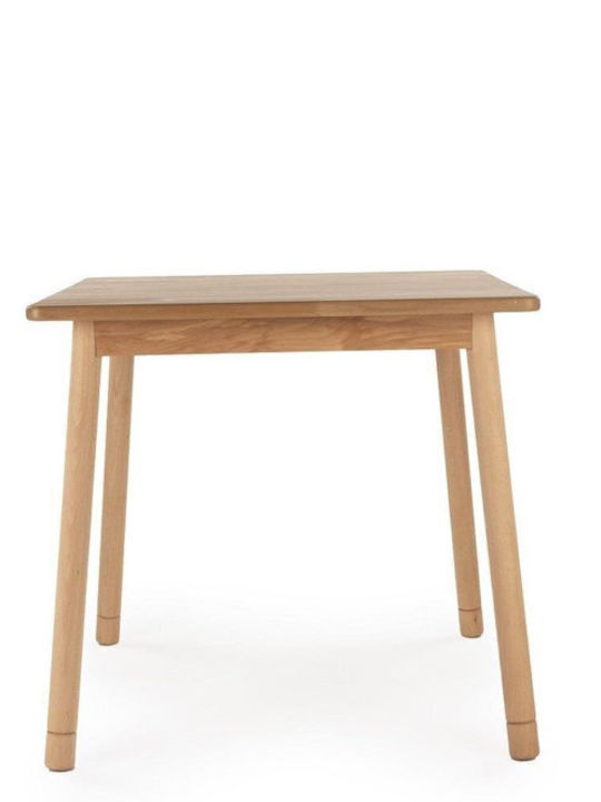 SteweHome Quadratischer Esszimmer- und Küchentisch Aus Holzschatten Eiche 80x80x74,5cm