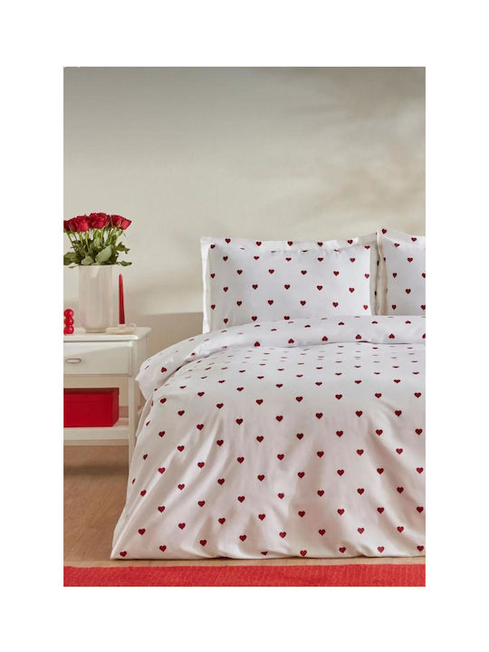 SteweHome Kids Double Cotton Red Duvet Cover 200x200cm
