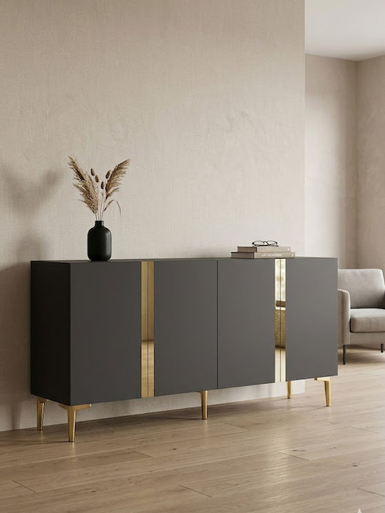 Έπιπλο Τηλεόρασης Γκρι Μ150xΠ32xΥ75cm