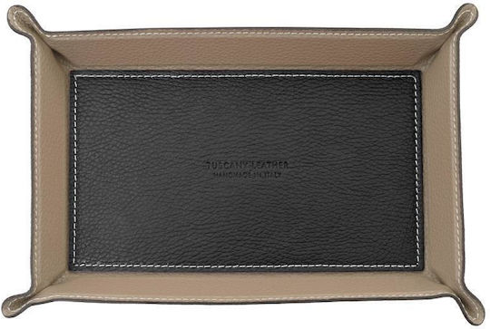 Tuscany Leather Διακοσμητικός Δίσκος Δερμάτινος