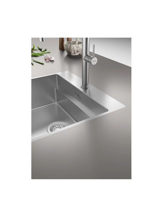 Franke Box Bxx Υποκαθήμενος Νεροχύτης Inox Μ53xΠ51cm
