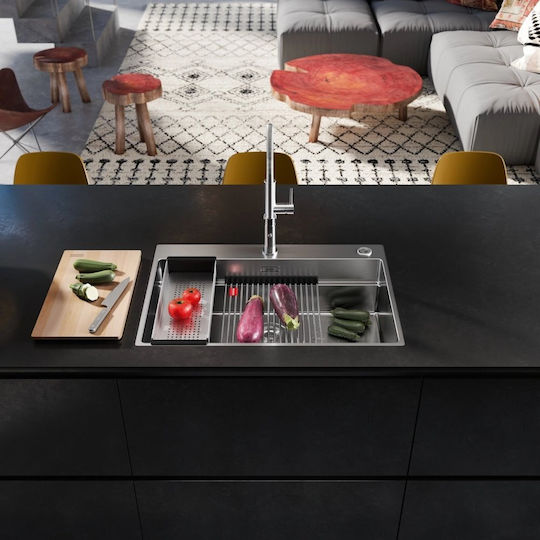 Franke Box Bxx Подплотова Кухненска Мивка Inox Д79xШ51cm