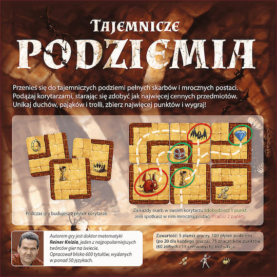 Board Game Mysterious Dungeons for 1-5 Players 6+ Years Old (PL) Trefl