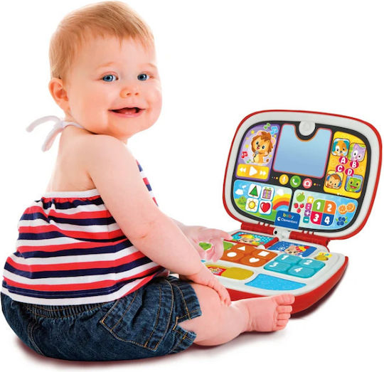 Baby Clementoni Baby Laptop-Tablet Computer for Letters and Numbers with Music and Sounds for 9+ Months