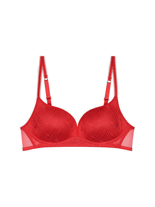 Damen Red Σουτιέν mit leichter Polsterung mit Bügel