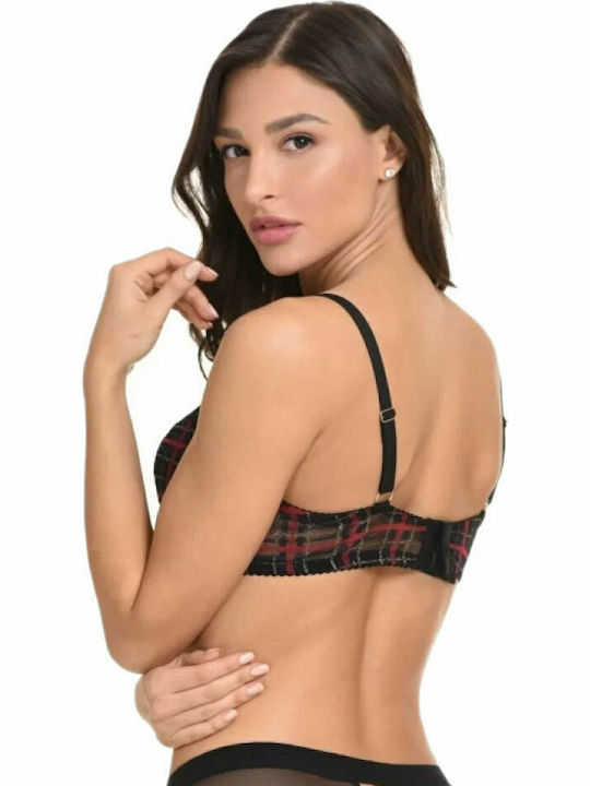 Bra without Padding Underwire Black