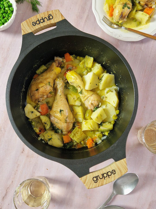 Gruppe Cookin Βαθιά Κατσαρόλα από Αλουμίνιο 4lt / 24cm