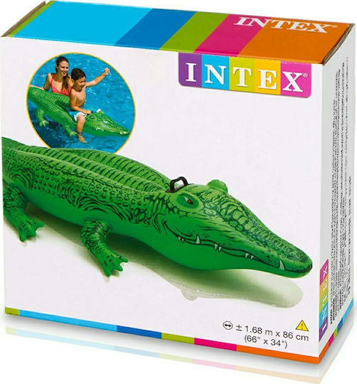 Intex Inflatable Ride On for Sea Crocodile Green 168x86cm