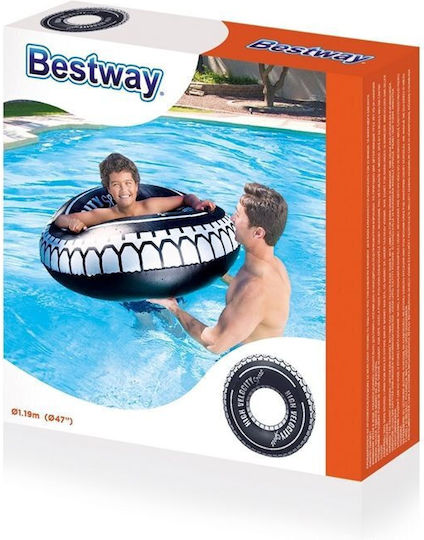 Bestway Kid's Inflatable Sea Float with Handles Black 119cm
