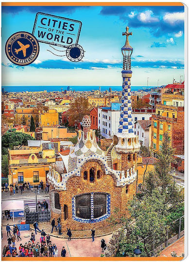 Ilijanum Τετράδιο Ριγέ Α5 52 Φύλλων Cities World