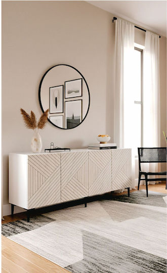 SteweHome Sideboard Holz 180x32x75cm Braun SteweHome Sideboard Holz 180x32x75cm Braun