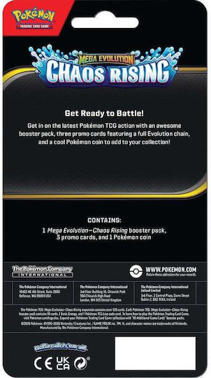 Pokemon Tcg Mega-Entwicklung Chaos Rising Premium Checklane Blister Pawmot