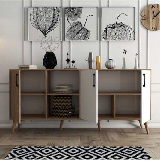 Μπουφές Ξύλινος Μπεζ 180x45x83cm
