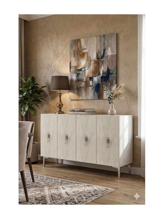 Μπουφές Ξύλινος Καφέ 120x30x75cm