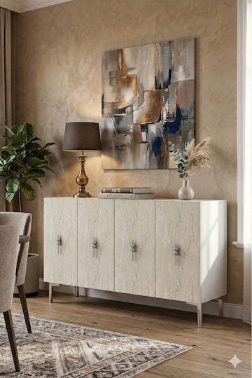 Μπουφές Ξύλινος Καφέ 120x30x75cm