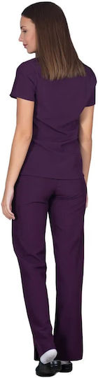 Alezi Female Medical Pants and Blouse Set Purple