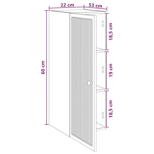 vidaXL Bathroom Cabinet 33x34.5x90cm Oak