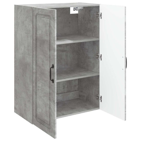 vidaXL Ντουλάπι Μπάνιου 66x34.5x90cm Γκρι