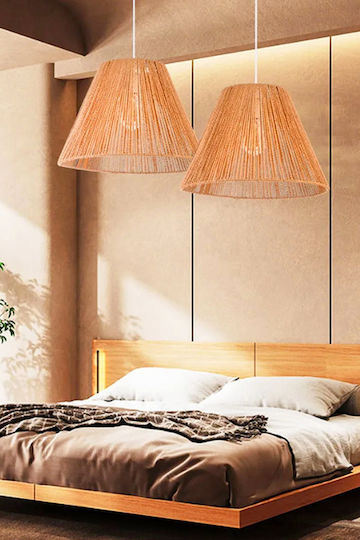SteweHome Κρεμαστό Φωτιστικό Ροζ 30x60x81εκ. SteweHome Κρεμαστό Φωτιστικό Ροζ 30x60x81εκ.