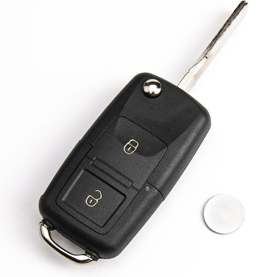 Дистанционно Ключ За Кола Електронен Vw Seat Skoda Hu66 1j0959753ag