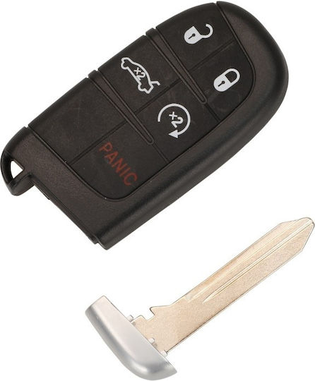 Cheie Auto Completă Compatibilă Jeep Chrysler Dodge 4+1 Butoane 433mhz Cip 46 Fcc M3n40821302