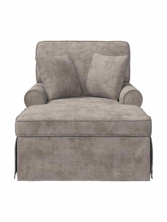 Recliner Fabric Beige L157xW91xH91cm