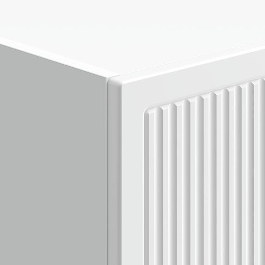 vidaXL Bathroom Floor Column Cabinet L34.5xD33xH90cm White