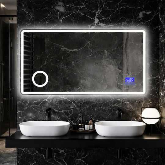Futura F-1032 Увеличаващо Правоъгълно LED Touch 120x80cm Прозрачно